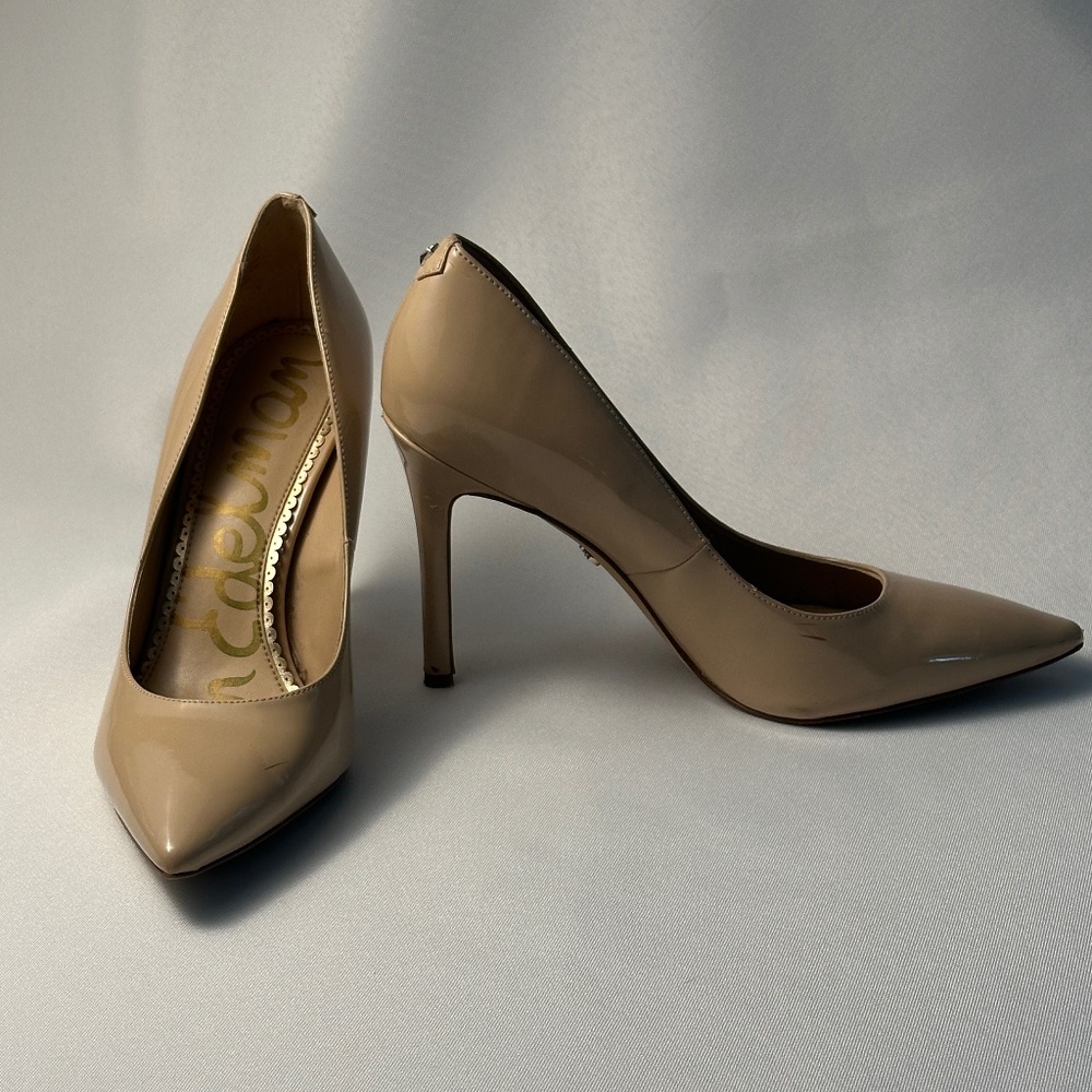 Sam Edelman Hazel Patent Leather Pointed Toe Pumps Size 7M